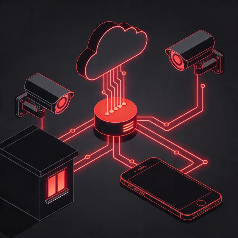 Indoor and outdoor security cameras with cloud recording and smartphone monitoring